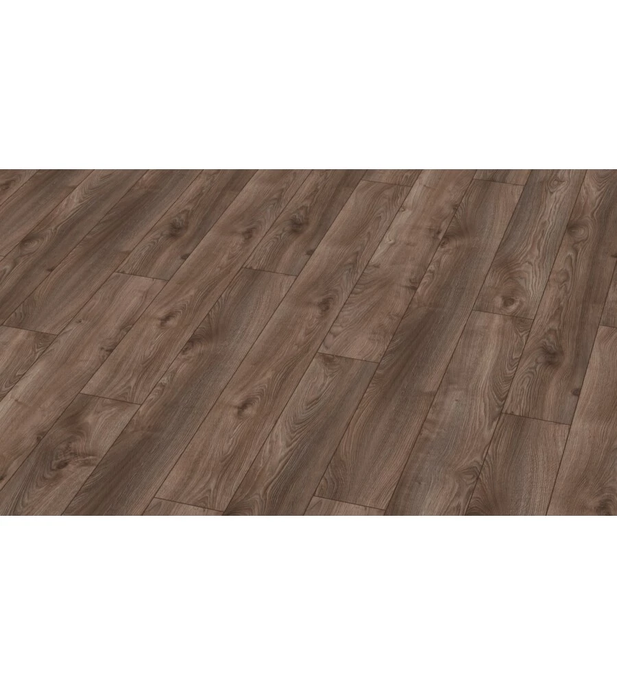 Pavimento laminato rovere bruno 12mm ac5 1,387 m² linea mammut